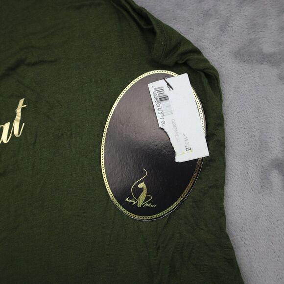 Baby Phat Swimsuit Womens 3X Green Rayon Spandex Logo Printed Tank One Piece - Picture 9 of 16